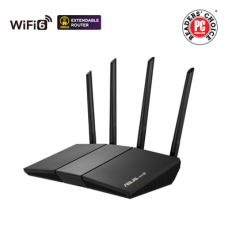 Wireless AX3000 Dual Band WiFi 6 , RT-AX57 , 802.11ax , 2402+574 Mbit/s , 10/100/1000 Mbit/s , Ethernet LAN (RJ-45) ports 4 , Mesh Support Yes , MU-MiMO Yes , No mobile broadband , Antenna type External