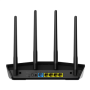 Wireless AX3000 Dual Band WiFi 6 , RT-AX57 , 802.11ax , 2402+574 Mbit/s , 10/100/1000 Mbit/s , Ethernet LAN (RJ-45) ports 4 , Mesh Support Yes , MU-MiMO Yes , No mobile broadband , Antenna type External