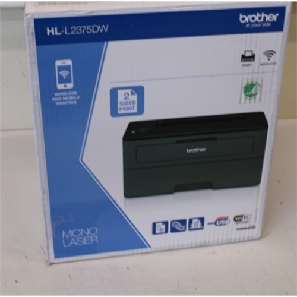 Brother HLL2375DW , Mono , Laser , Printer , Wi-Fi , Maximum ISO A-series paper size A4 , Grey/ black , DAMAGED PACKAGING, SCRATCHED GRILLE ON LEFT SIDE