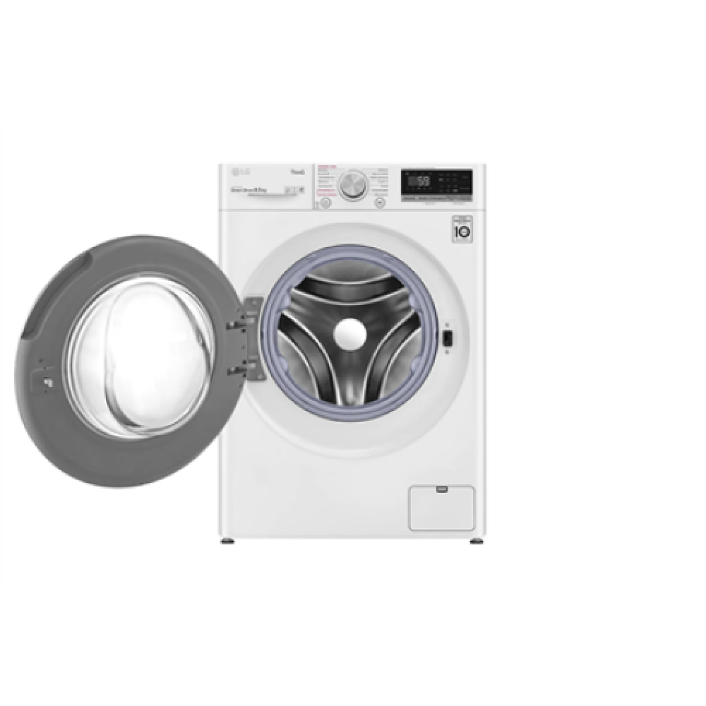 LG Washing Machine F2WV5S8S1E Energy efficiency class C, Front loading, Washing capacity 8.5 kg, 1200 RPM, Depth 48 cm, Width 60 cm, Display, LED, Steam function, Direct drive, Wi-Fi, White