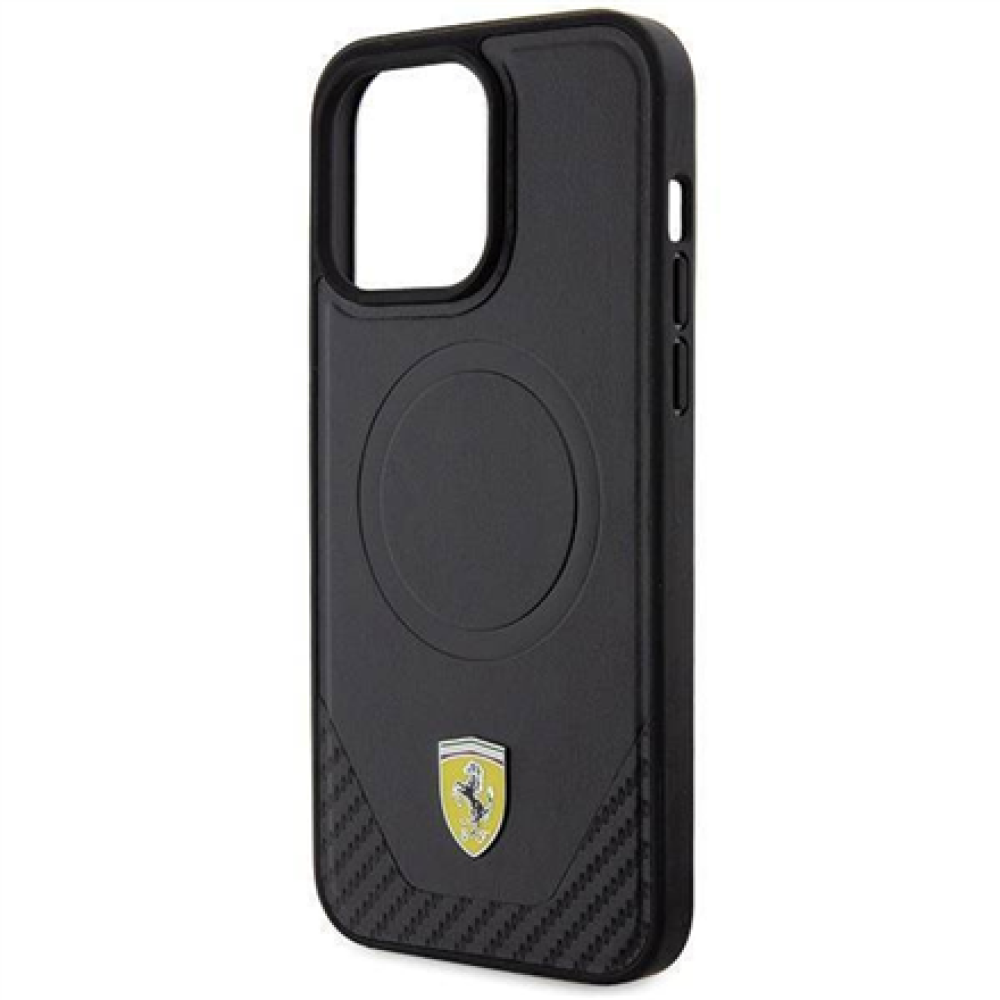 ferrari , FEHMP15XPTEK , Back Cover , iPhone 15 Pro Max , Apple , Artificial leather , Black