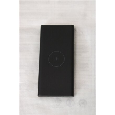 SALE OUT. Xiaomi 10W Wireless Power Bank 10000 , Xiaomi 10W Wireless Power Bank 10000mAh , 10000 mAh , 5 V/3 A , Black , USED, MISSING USB CABLE