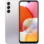 Samsung , Galaxy , A14 (A145R) , Silver , 6.6 , PLS LCD , Mediatek MT6769 , Helio G80 (12 nm) , Internal RAM 4 GB , 64 GB , microSDXC , Dual SIM , Nano-SIM , 3G , 4G , Main camera 50 + 5 + 2 MP , Secondary camera 13 MP , Android , 13 , 5000 mAh