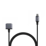 Fixed , Braided charging cable with USB-C/MagSafe 3 connectors, 2 m, 140 W, Gray