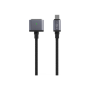 Fixed , Braided charging cable with USB-C/MagSafe 3 connectors, 2 m, 140 W, Gray