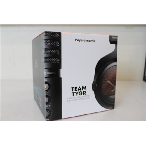 SALE OUT. Beyerdynamic TEAM TYGR, TYGR 300 R Gaming Headset/FOX professional microphone, Over-Ear, Wired, Black Beyerdynamic , DAMAGED PACKAGING