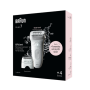 Braun Epilator , SE7-041 Silk épil 7 , Number of power levels 2 , Wet & Dry , White/Silver