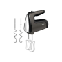 TEFAL , HT650E38 PowerMix Silence , Hand Mixer , 600 W , Number of speeds 5 , Turbo mode , Black/Grey