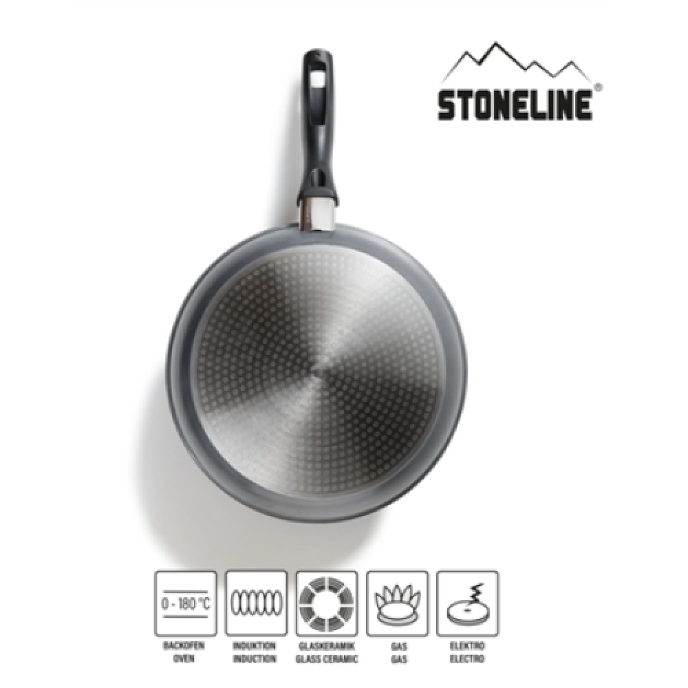 Stoneline Pan 7361 Frying Diameter 28 cm Suitable for induction hob Fixed handle Anthracite