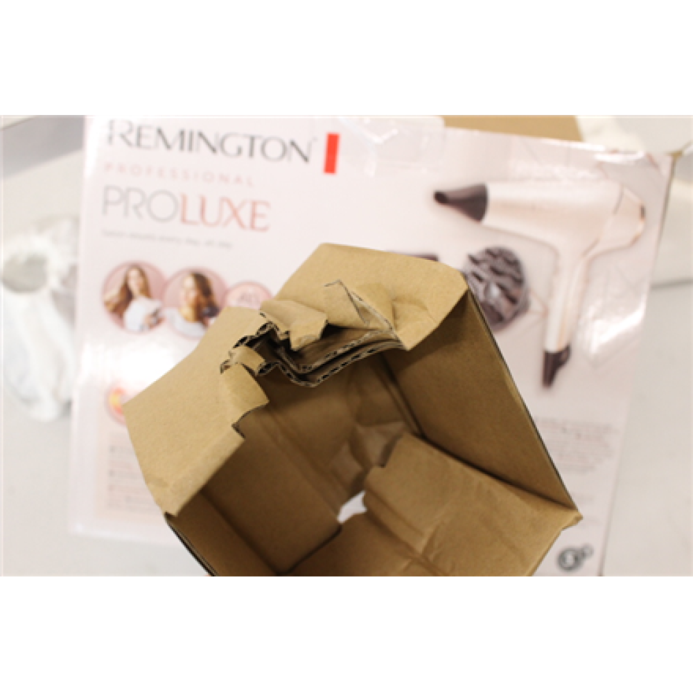 SALE OUT. Remington AC9140 ProLuxe Hair Dryer, White/Gold/Black , Remington Hair dryer , ProLuxe AC9140 , 2400 W , Number of temperature settings 3 , Ionic function , Diffuser nozzle , White/Gold/Black , DAMAGED PACKAGING , Warranty 24 month(s)