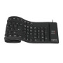 Logilink , Flexible waterproof Keyboard USB + PS/2 , ID0019A , Flexible keyboard , Wired , DE , Black