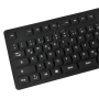 Logilink , Flexible waterproof Keyboard USB + PS/2 , ID0019A , Flexible keyboard , Wired , DE , Black