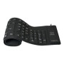 Logilink , Flexible waterproof Keyboard USB + PS/2 , ID0019A , Flexible keyboard , Wired , DE , Black