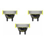 Philips , Replaceable blade (3 pcs) , QP430/50 OneBlade , Black/Green