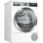 Bosch Dryer Machine WTX8HEL9SN Energy efficiency class A+++, Front loading, 9 kg, Heat pump, TFT, Depth 60 cm, Wi-Fi, Steam function, White, Home Connect