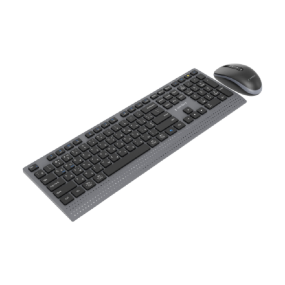 Gembird KBS-WPS-02-CYRL , Keyboard and Mouse Set , Wireless , Cyrillic , Bluetooth , Black