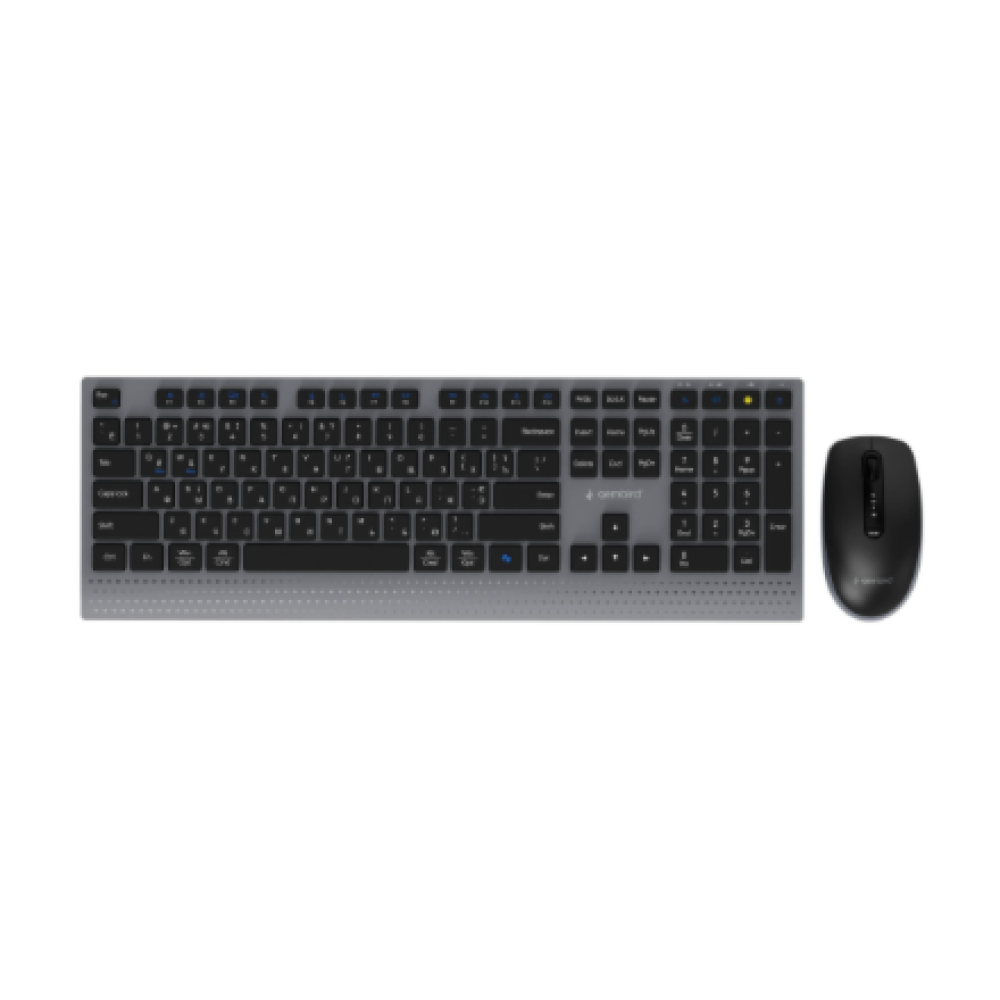 Gembird KBS-WPS-02-CYRL , Keyboard and Mouse Set , Wireless , Cyrillic , Bluetooth , Black