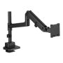 Digitus Desk Mount , Height, tilt, rotation, depth, pivot , Single Monitor Mount , 57 , Maximum weight (capacity) 27 kg , Black