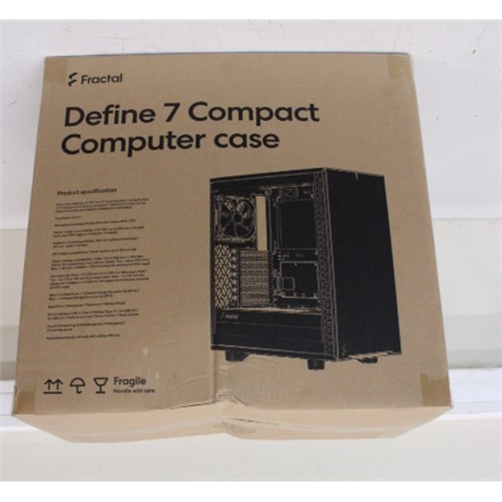 SALE OUT. Fractal Design Define 7 Compact White , Fractal Design , Define 7 Compact , White , Mid-Tower , DAMAGED PACKAGING , Power supply included No , ATX