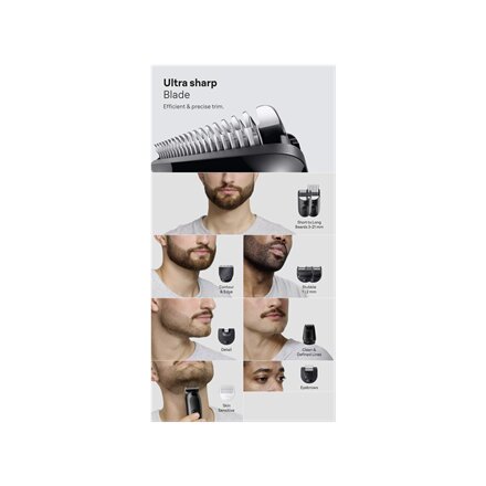 Braun 10in1 Hair Clipper Set , All-in-One Series 3 AIO3560 , Cordless , Number of length steps 14 , Black