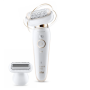 Braun , Silk-epil 9 Flex SES9002 , Epilator , Operating time (max) 40 min , Bulb lifetime (flashes) Not applicable , Number of power levels 2 , Wet & Dry , White/Gold
