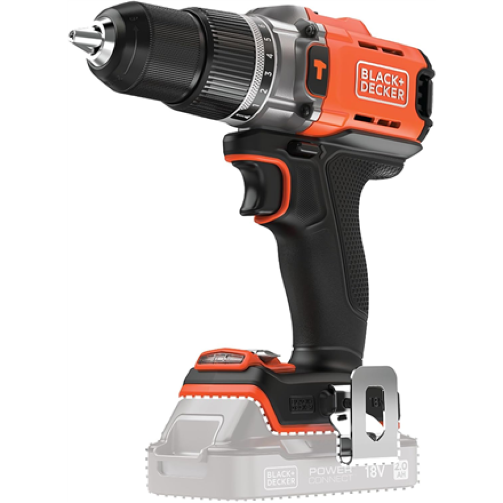 BLACK & DECKER 18V Cordless Drill (without battery and charger) , BCD383XN-XJ