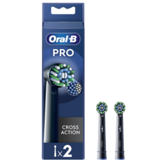 Oral-B , Replaceable toothbrush heads , EB50BRX-2 Cross Action Pro , Heads , For adults , Number of brush heads included 2 , Black