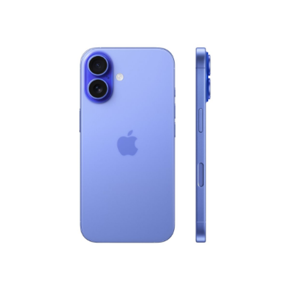 Apple iPhone 16 , Ultramarine , 6.1 , Super Retina XDR , 2556 x 1179 pixels , A18 , Internal RAM 8 GB , 512 GB , Dual SIM , 4G , 5G , Main camera resolution 48+12 MP , Secondary camera resolution 12 MP , iOS , 18