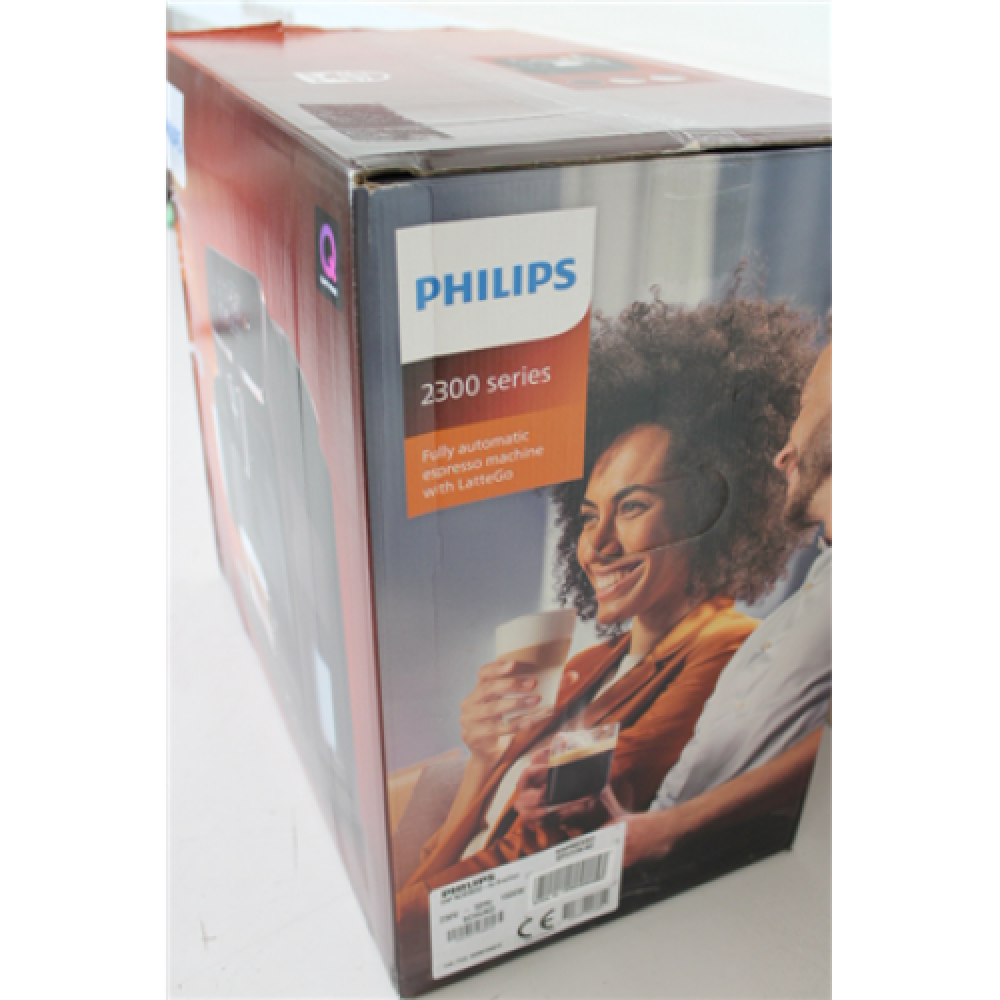 SALE OUT. Philips EP2336/40 Coffee maker, Fully automatic, Black , Philips Coffee maker , EP2336/40 , Pump pressure 15 bar , Built-in milk frother , Fully Automatic , 1500 W , Black , DAMAGED PACKAGING