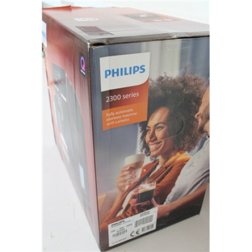 SALE OUT. Philips EP2336/40 Coffee maker, Fully automatic, Black , Philips Coffee maker , EP2336/40 , Pump pressure 15 bar , Built-in milk frother , Fully Automatic , 1500 W , Black , DAMAGED PACKAGING