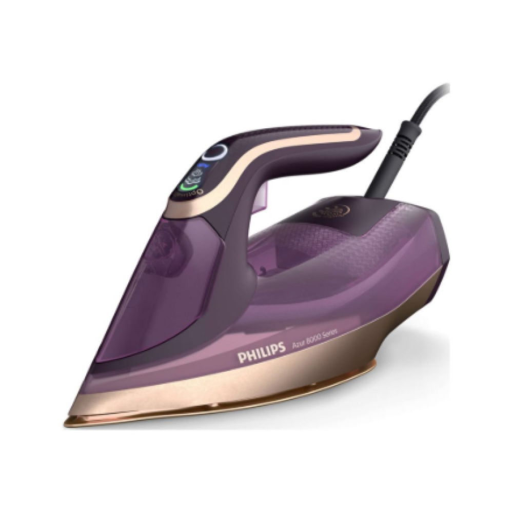 Philips , DST8040/30 Azur 8000 Series , Steam Iron , 3000 W , Water tank capacity 350 ml , Continuous steam 80 g/min , Steam boost performance 260 g/min , Dark Purple