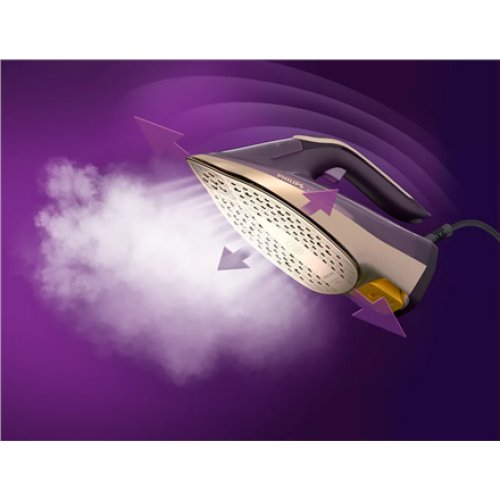 Philips , DST8040/30 Azur 8000 Series , Steam Iron , 3000 W , Water tank capacity 350 ml , Continuous steam 80 g/min , Steam boost performance 260 g/min , Dark Purple