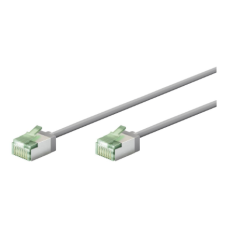 Goobay 74343 Ultra-Flexible CAT 8.1 Patch Cable, Slim, U/FTP, 0.15 m, Grey , Goobay
