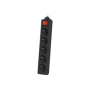 PS1-05E-0300-BK Lanberg Cable Power Strip 3M 5X French Outlets with Switch, Quality-Grade Copper , PS1-05E-0300-BK