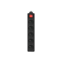 PS1-05E-0300-BK Lanberg Cable Power Strip 3M 5X French Outlets with Switch, Quality-Grade Copper , PS1-05E-0300-BK