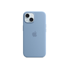 Apple iPhone 15 Silicone Case with MagSafe - Winter Blue , Apple , iPhone 15 Silicone Case with MagSafe , Case with MagSafe , Apple , iPhone 15 , Silicone , Winter Blue