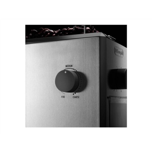 Coffee Grinder , Delonghi , KG89 , 170 W , Coffee beans capacity 120 g , Number of cups 12 pc(s) , Stainless steel