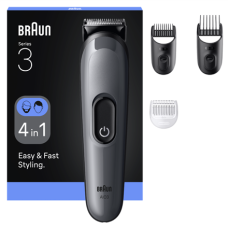 Braun 4-in-1 Grooming Kit , All-in-One Series 3 AIO3500 , Cordless , Number of length steps 14 , Black Braun 4-in-1 Grooming Kit , All-in-One Series 3 AIO3500 , Cordless , Number of length steps 14 , Black