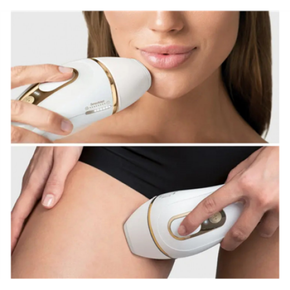 Braun , PL5157 Silk-expert Pro 5 IPL , Epilator , Operating time (max) min , Bulb lifetime (flashes) 400.000 , Number of power levels 10 , White/Gold