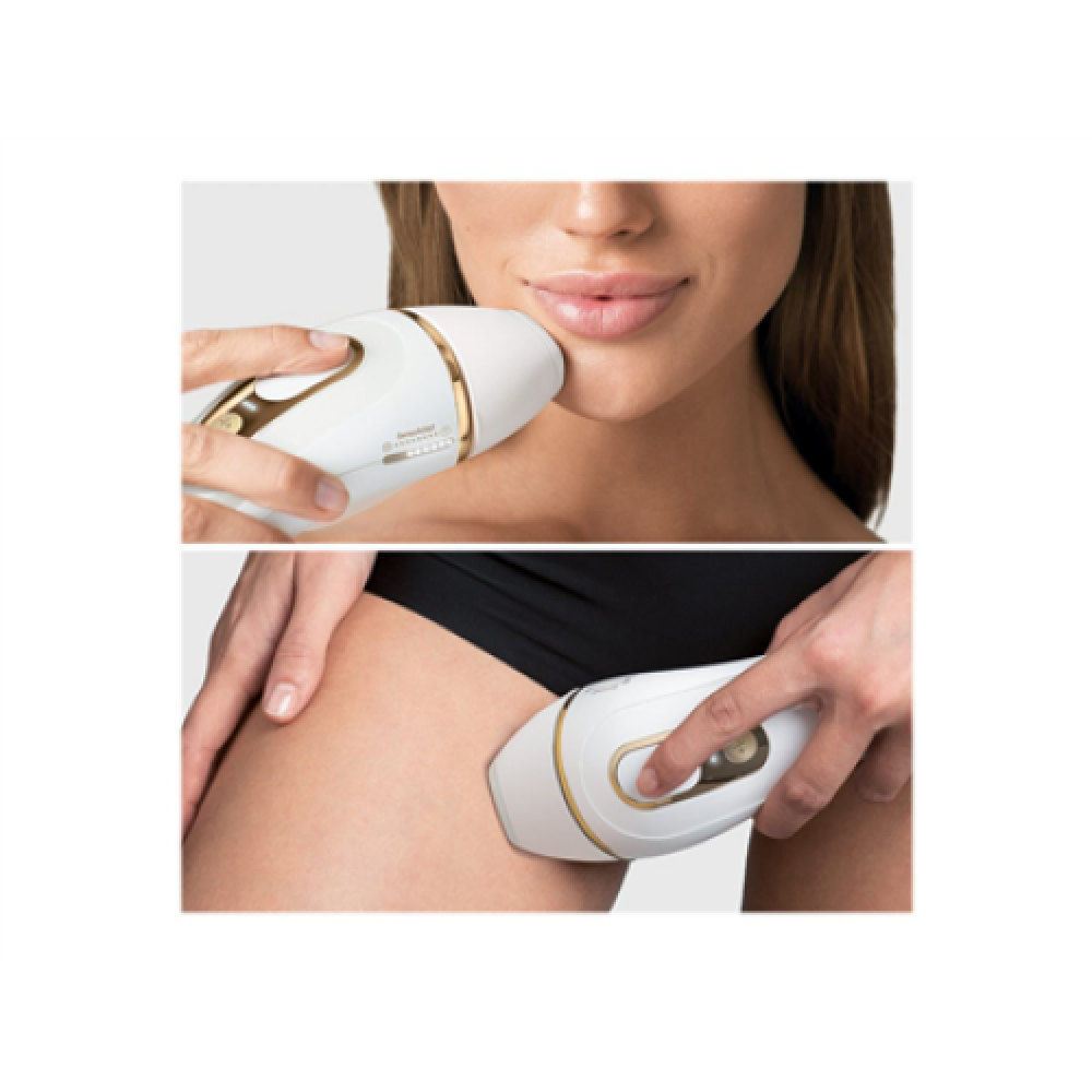 Braun , PL5157 Silk-expert Pro 5 IPL , Epilator , Operating time (max) min , Bulb lifetime (flashes) 400.000 , Number of power levels 10 , White/Gold