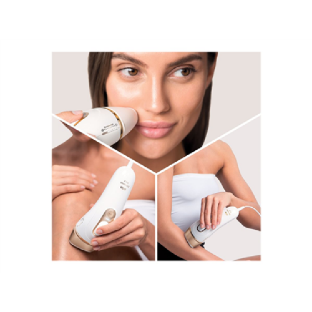 Braun , PL5157 Silk-expert Pro 5 IPL , Epilator , Operating time (max) min , Bulb lifetime (flashes) 400.000 , Number of power levels 10 , White/Gold