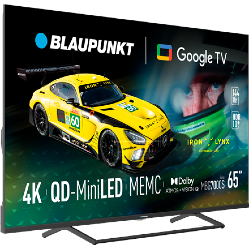 Blaupunkt Mini LED TV , 65MBG7000S , 65 , Smart TV , Google TV , Black
