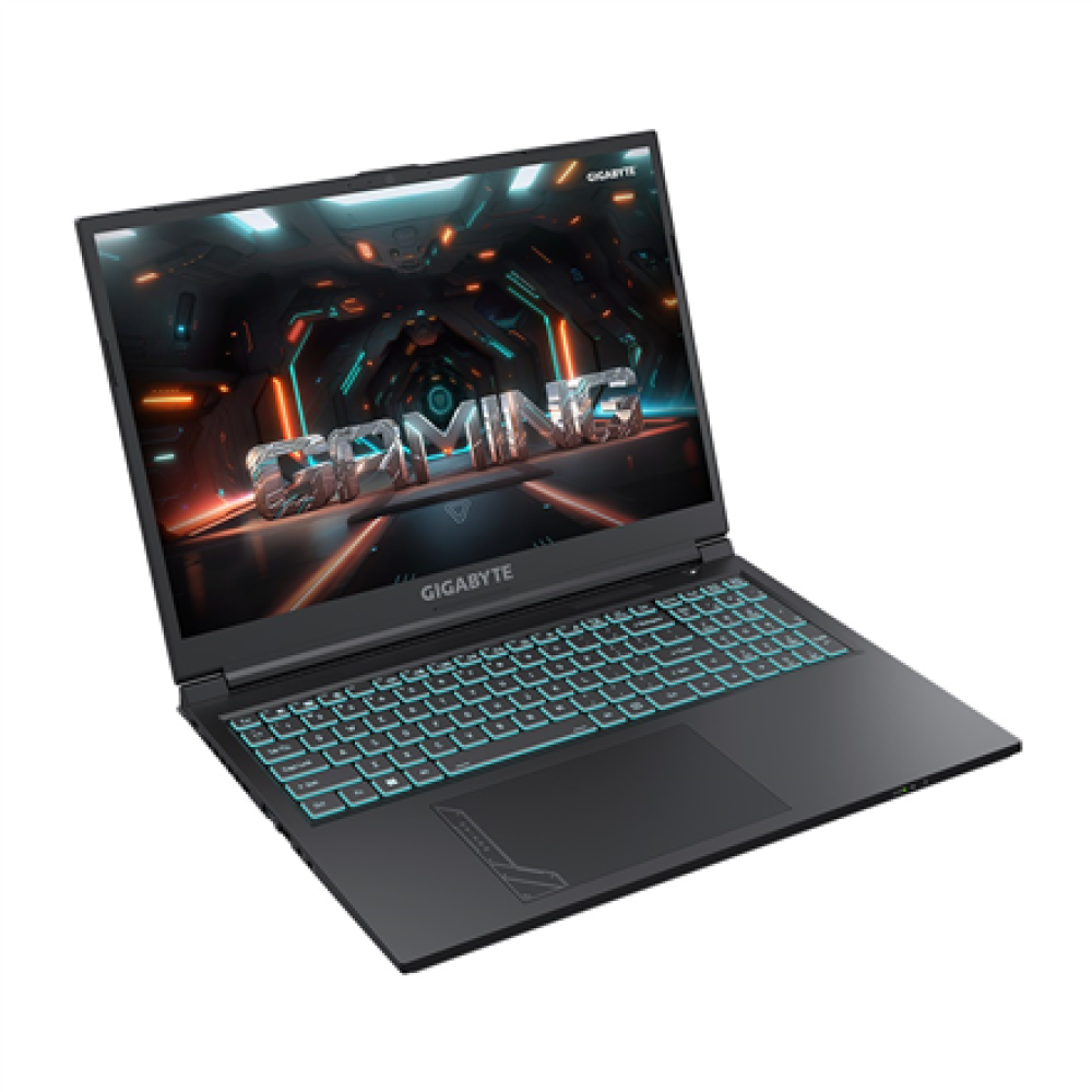 Gigabyte G6 KF-H3EE854KH , Black , 16 , FHD+ , 1920 x 1200 pixels , Intel Core i7 , i7-13620H , 16 GB , DDR5 , Solid-state drive capacity 1000 GB , NVIDIA GeForce RTX 4060 , GDDR6 , 8 GB , Windows 11 Home , 802.11ax , Bluetooth version 5.2 , Keyboard lang