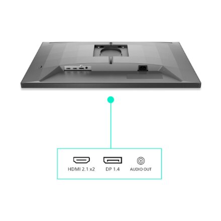 Philips , 27M2N3800A/00 , 27 , Fast IPS , 4K UHD , 16:9 , 160 Hz , 1 ms , 3840 x 2160 pixels , 350 cd/m² , HDMI ports quantity 2 , Charcoal