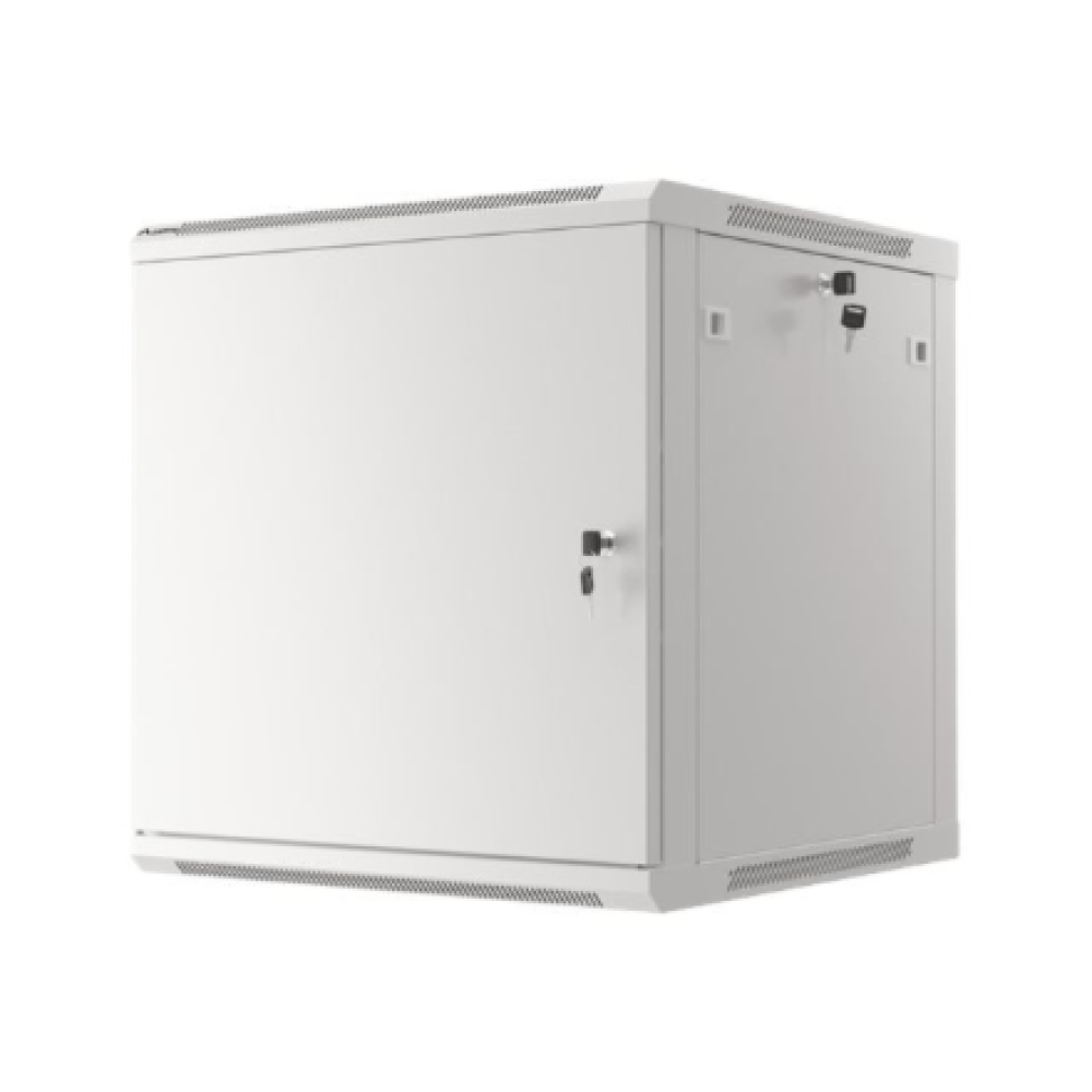 Lanberg , Rack cabinet 19 wall-mount 12U/600x600 for self-assembly with metal door (flat pack) , WF01-6612-00S , Grey
