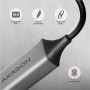 AXAGON ADE-TXCA Compact aluminum USB 3.2 Gen 1 Gigabit Ethernet 10/100/1000Mbit adapter with automatic installation, Nintendo Switch support and USB C-A reduction