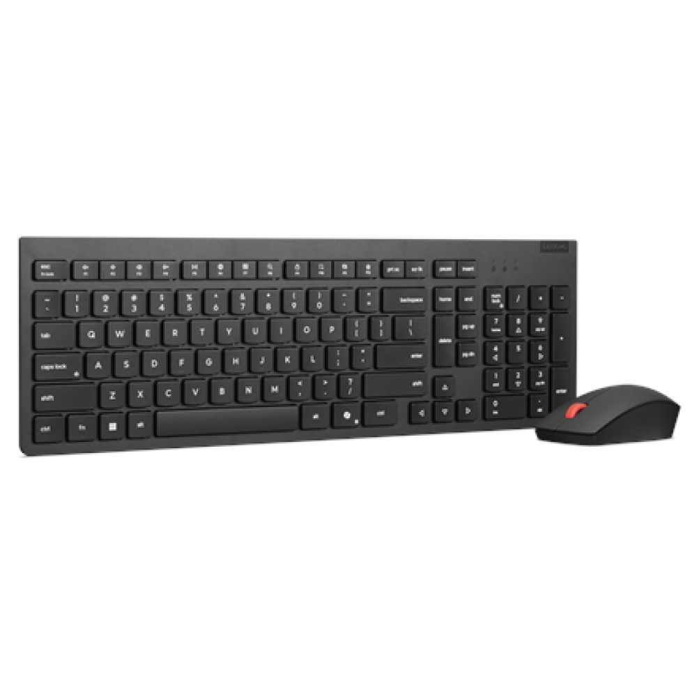 Lenovo Essential , Keyboard and Mouse Combo , Wireless , Russian/Cyrillic , Black , 2.4 GHz