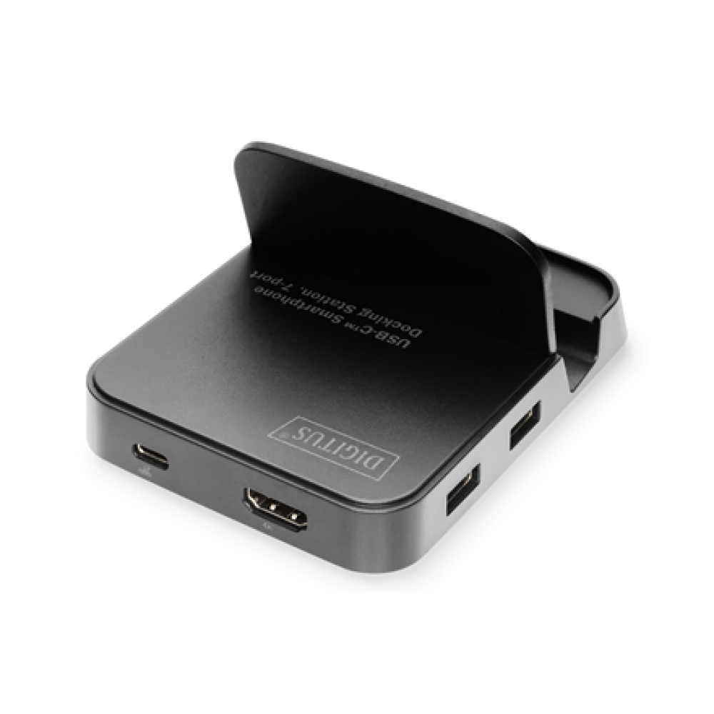 Digitus USB-C Smartphone Docking Station, 7 Port , DA-70882 , USB 3.0 (3.1 Gen 1) ports quantity 1 , USB 2.0 ports quantity 2 , HDMI ports quantity 1
