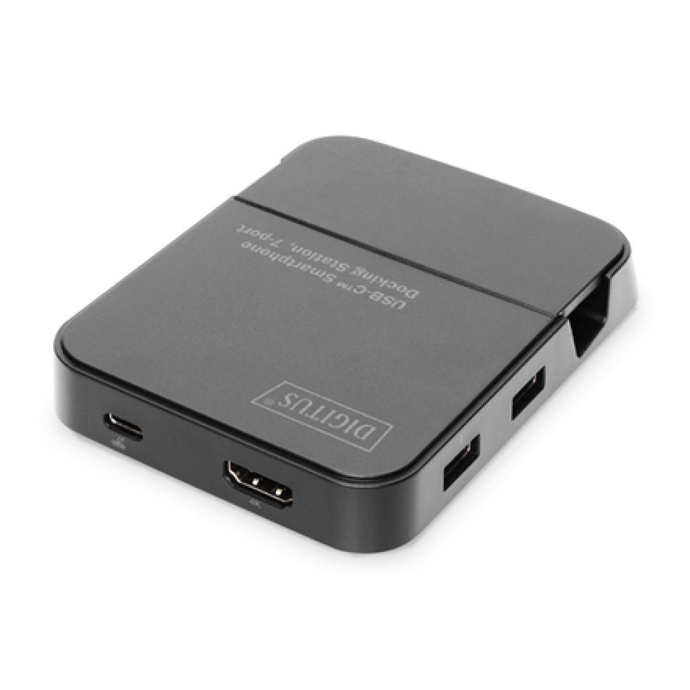 Digitus USB-C Smartphone Docking Station, 7 Port , DA-70882 , USB 3.0 (3.1 Gen 1) ports quantity 1 , USB 2.0 ports quantity 2 , HDMI ports quantity 1