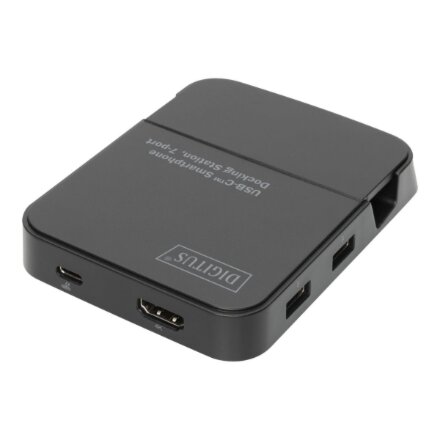 Digitus USB-C Smartphone Docking Station, 7 Port , DA-70882 , USB 3.0 (3.1 Gen 1) ports quantity 1 , USB 2.0 ports quantity 2 , HDMI ports quantity 1